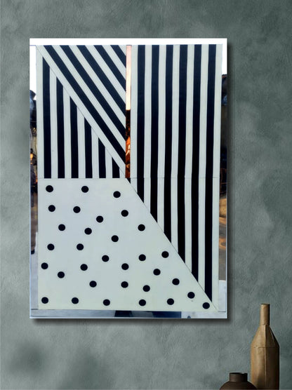 Monochrome Movement boho leather wall art